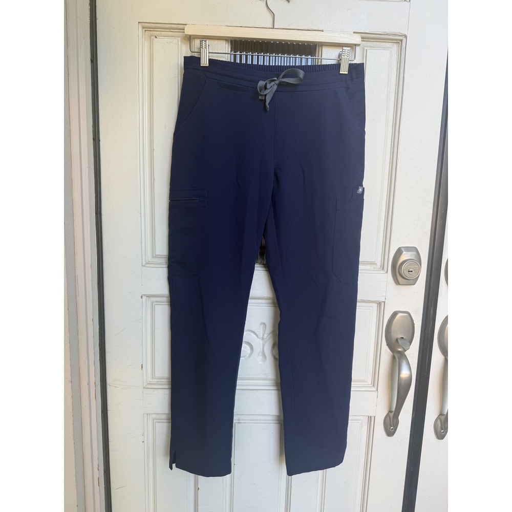 Figs Technical Collection Navy Blue Cargo Scrub Pants Size XS Petite TW2000P